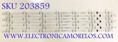 KIT DE LED'S PARA TV LG (( INCOMPLETO 7 PZ )) ORIGINAL CONSTA DE ( 8 PZ ) / NUMERO DE PARTE EAV65035301 / SSC_Y21_SLIM TRIDEN_65UP80_S / SSC_Y21_SLIM TRIDEN_65UP80_BOE_(0.6PI)_REV00_210105 / PANEL NC650TQG-ABKH7 / MODELO 65UQ7070ZUE.BUSFLKR